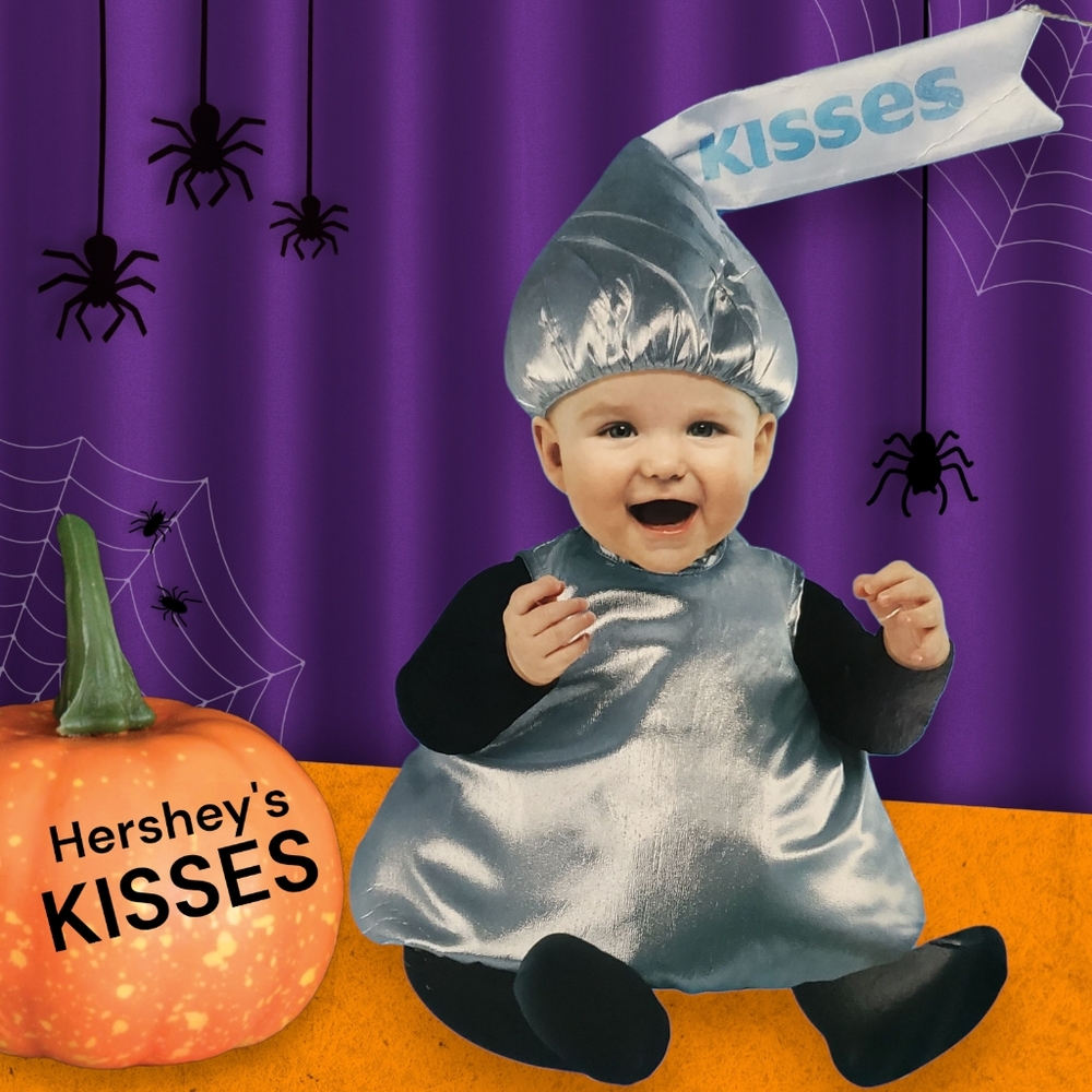 NEW Rubie's Silver Hershey's Kisses Baby Costume Size 6-12 Months